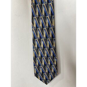 Pierre Cardin Men's 100% Silk Tie Quiet Luxury Business Classic Geometric Look